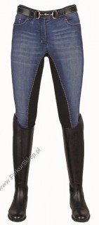 Bryczesy dzieciĂŞce/mÂłodzieÂżowe - Summer Denim - peÂłen lej 3/4 ALOS - HKM Basics