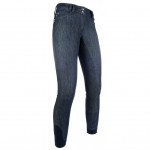 Bryczesy jeansowe HKM- Miss Blink Easy-pełen lej silikonowy